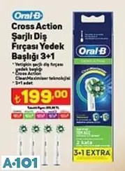 ORAL B ŞARJLI DİŞ FIRÇASI YEDEK BAŞLIĞI ORAL B ŞARJLI DİŞ FIRÇASI YEDEK BAŞLIĞI